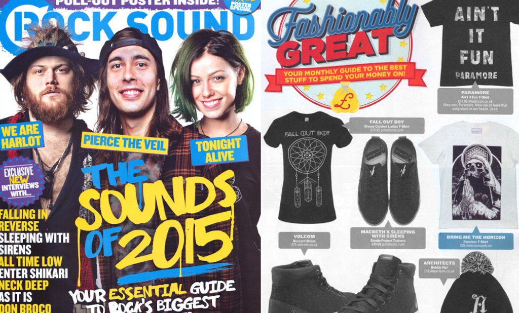 AS SEEN IN ROCKSOUND MAGAZINE