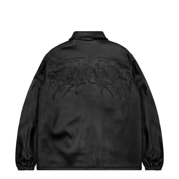 Hex Leather Coach Jacket | Bring Me The Horizon merch – Horizon