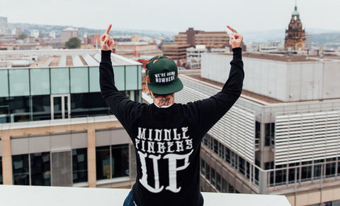FEATURE FRIDAY: MIDDLE FINGERS UP CREWNECK