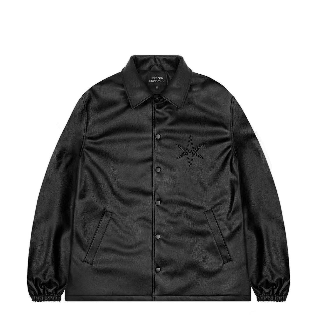 Hex Leather Coach Jacket - Horizon Supply Co.