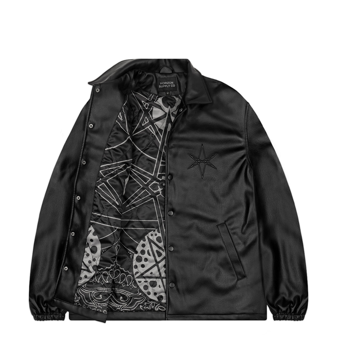 Hex Leather Coach Jacket | Bring Me The Horizon merch – Horizon Supply Co.