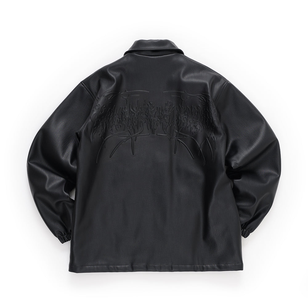 Hex Leather Coach Jacket