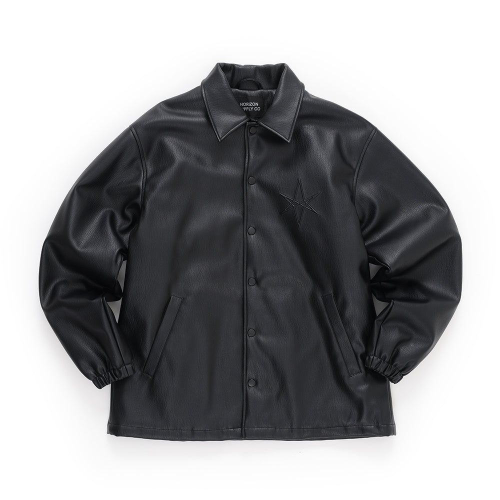 Hex Leather Coach Jacket